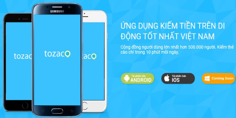 Tozaco là app kiếm thẻ cào nhanh nhất