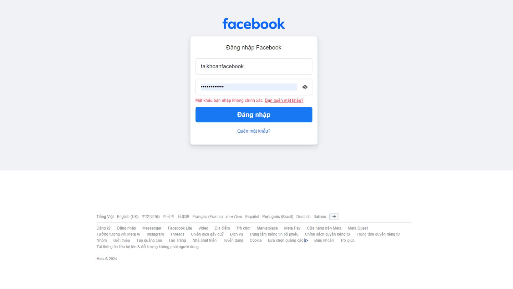 Facebook bị lỗi đăng xuất ra khỏi các thiết bị
